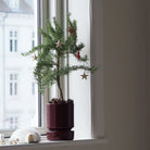Goodee-Bergs Potter-Hoff Planter 14 - Color - Burgundy Glazed