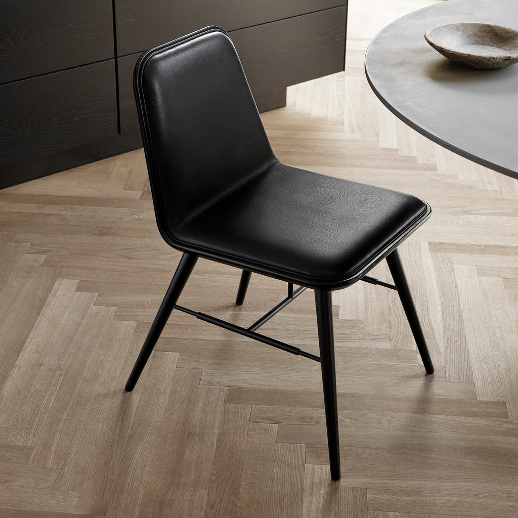 Goodee-Fredericia-Spine Chair - Color - Black Omni Leather