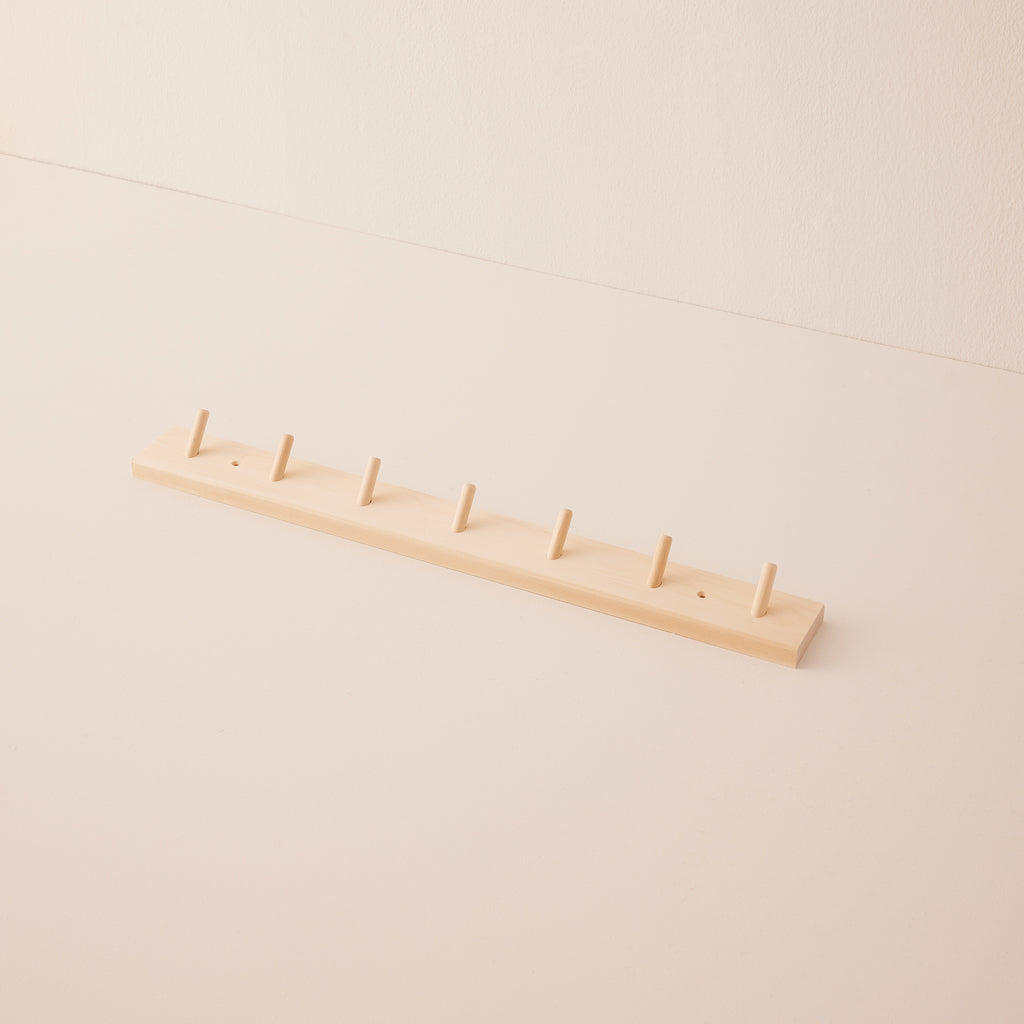 Goodee-Iris Hantverk-Birch Peg Rail - Taille - 7 crochets