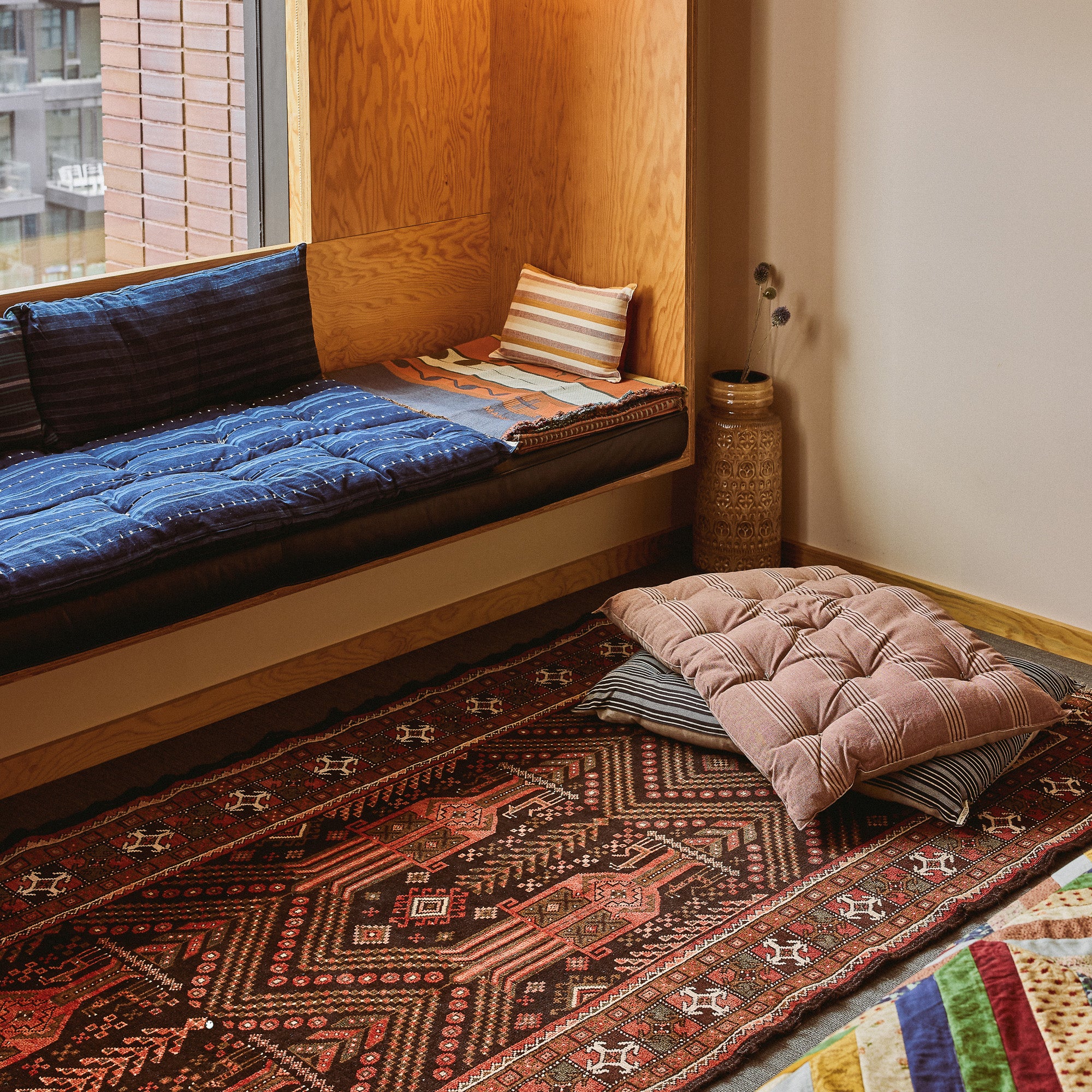 Goodee-Tensira-Kapok Mattress Bedroll - Color - Indigo Tie-Dye