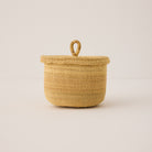 Goodee-Baba Tree-Small Banasco Basket With Lid - Color - Natural