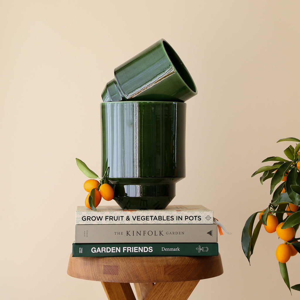 Goodee-Bergs Potter-Hoff Planter 18 - Couleur - Emerald Glazed