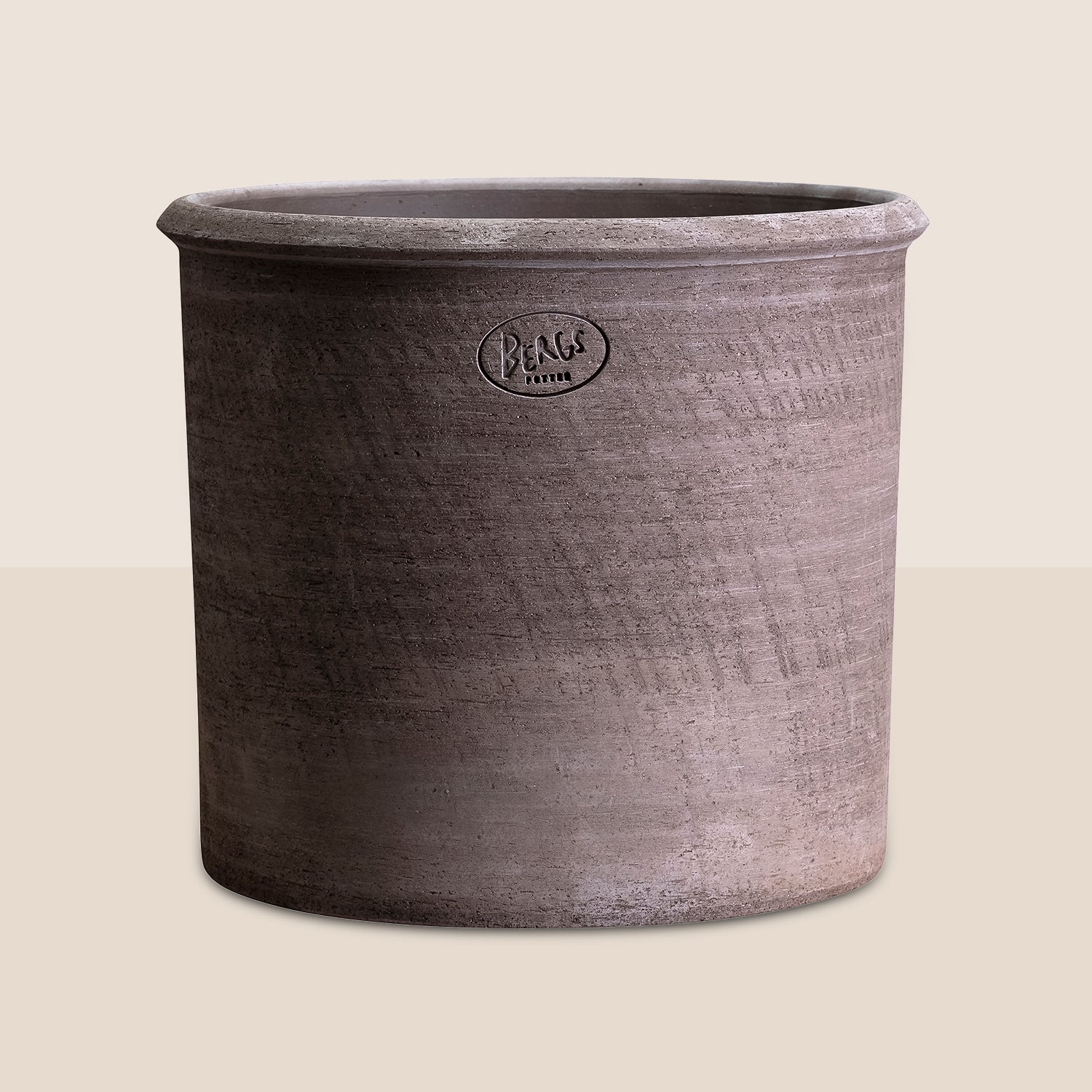 Goodee-Bergs Potter-Modena Ø35 Planter & Saucer - Color - Raw Grey