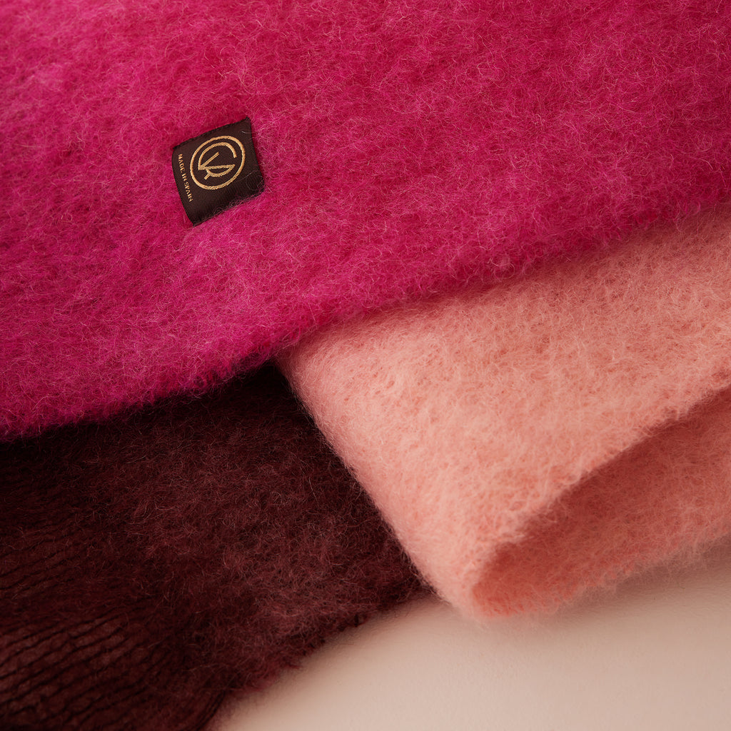 Goodee-Ezcaray-Color Block Scarf - Color - Burgundy/Blush/Fuchsia