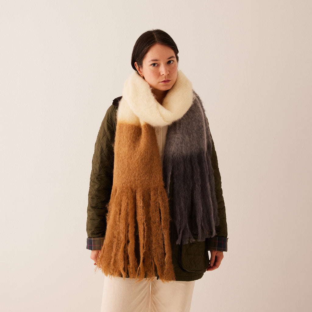 Goodee-Ezcaray-Color Block Scarf - Color - Camel/Cream/Charcoal