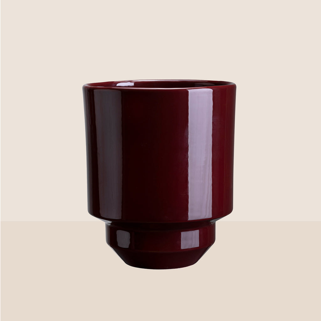 Goodee-Bergs Potter-Hoff Planter 14 - Color - Burgundy Glazed