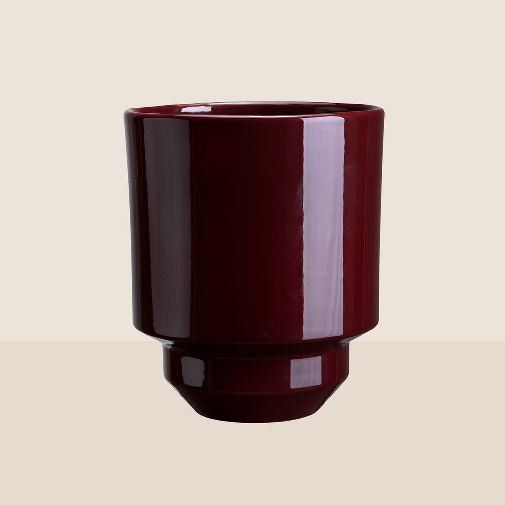 Goodee-Bergs Potter-Hoff Planter 18 - Color - Burgundy Glazed