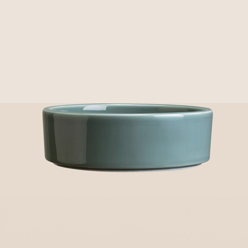 Goodee-Bergs Potter-Hoff Saucer 18 - Color - Misty Blue Glazed