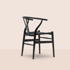 Goodee-Carl Hansen & Son CH24 | Wishbone Chair - Color - Oak Black - Black Paper Cord