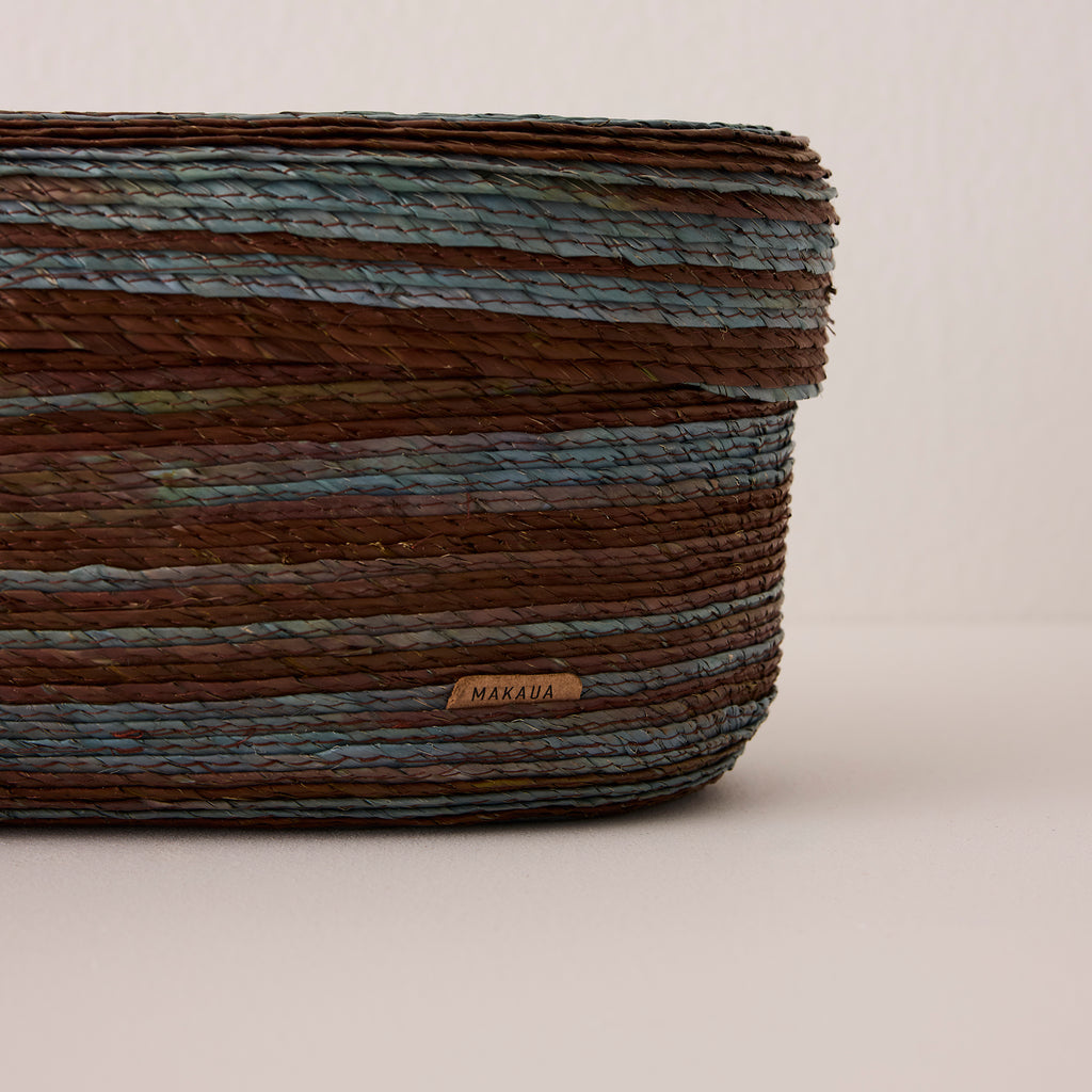 Goodee-Makaua-Oval Storage Basket - Color - Zebra Miel