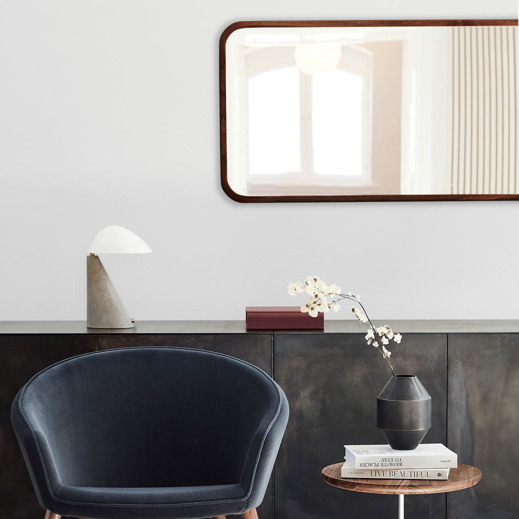 Goodee-Fredericia-Silhouette Rectangular Mirror - Color - Walnut Oiled