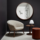 Goodee-Fredericia-Silhouette Round Mirror - Color - Walnut Oiled