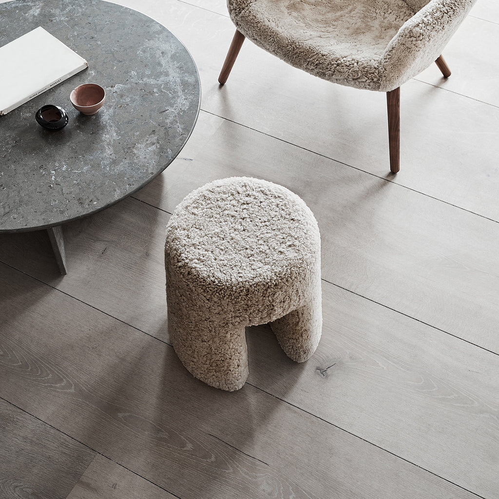 Goodee-Fredericia-Sequoia Pouf - Couleur - Peau de mouton