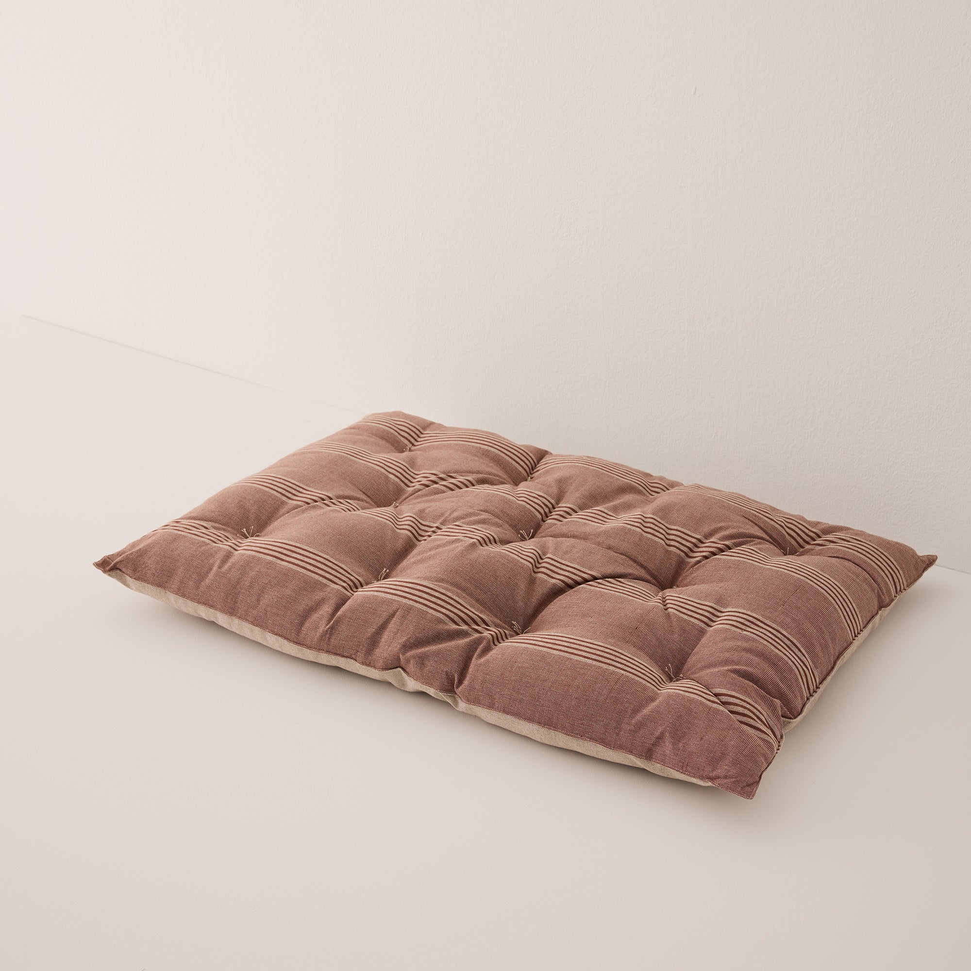Goodee-Tensira-Dog Bed - Color - Brown & Off-White Stripe