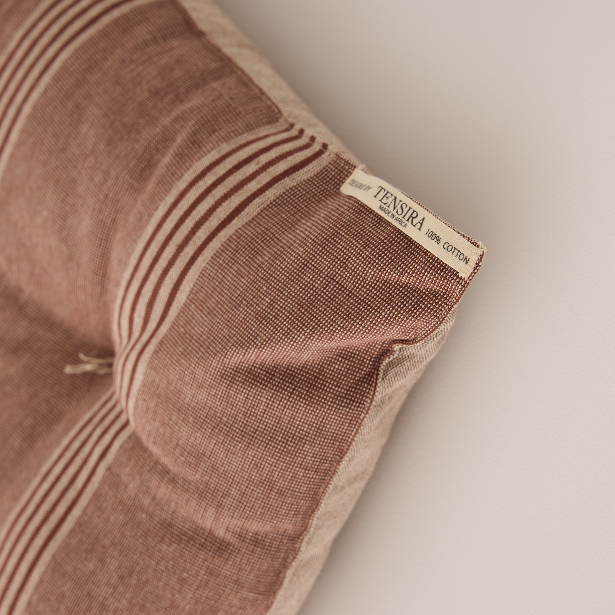 Goodee-Tensira-Dog Bed - Color - Brown & Off-White Stripe
