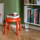Goodee - Emeco - Za Mini Stool - Color - Coral Orange