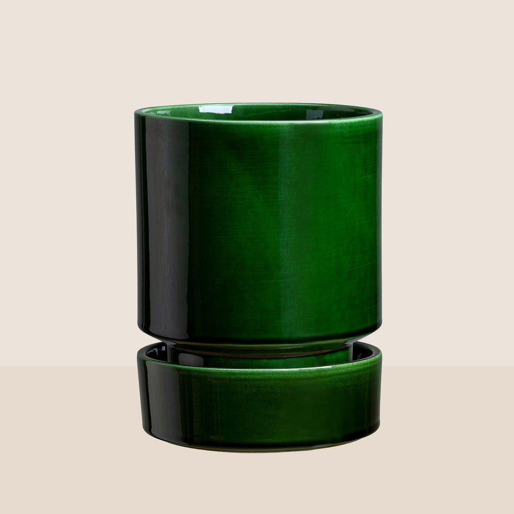 Goodee-Bergs Potter-Hoff Planter 18 - Color - Emerald Glazed