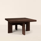 Goodee-Frama-Farmhouse Coffee Table - Square - Color - Dark Oak