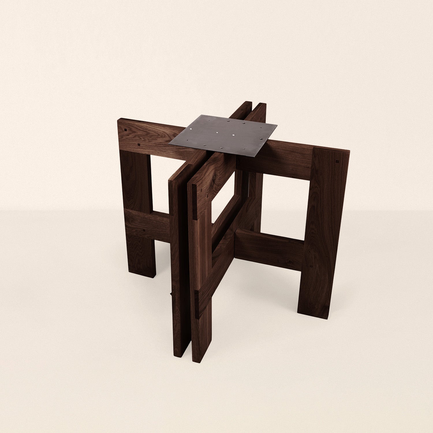 Goodee-Frama-Farmhouse Table - Pond - Color - Dark Oak