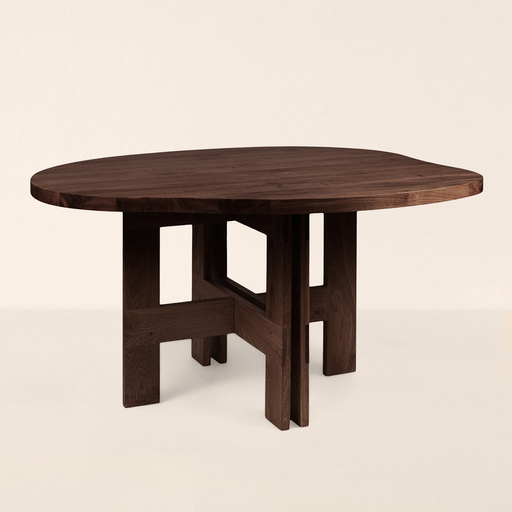 Goodee-Frama-Farmhouse Side Table - Pond - Color - Dark Oak