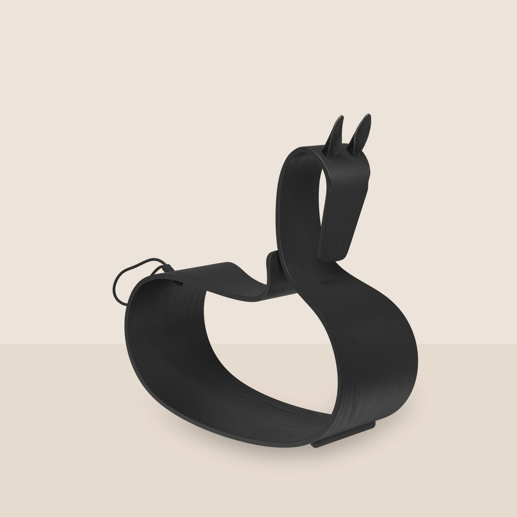 Goodee-Fritz Hansen-Rocking Horse - Couleur - Noir cendré