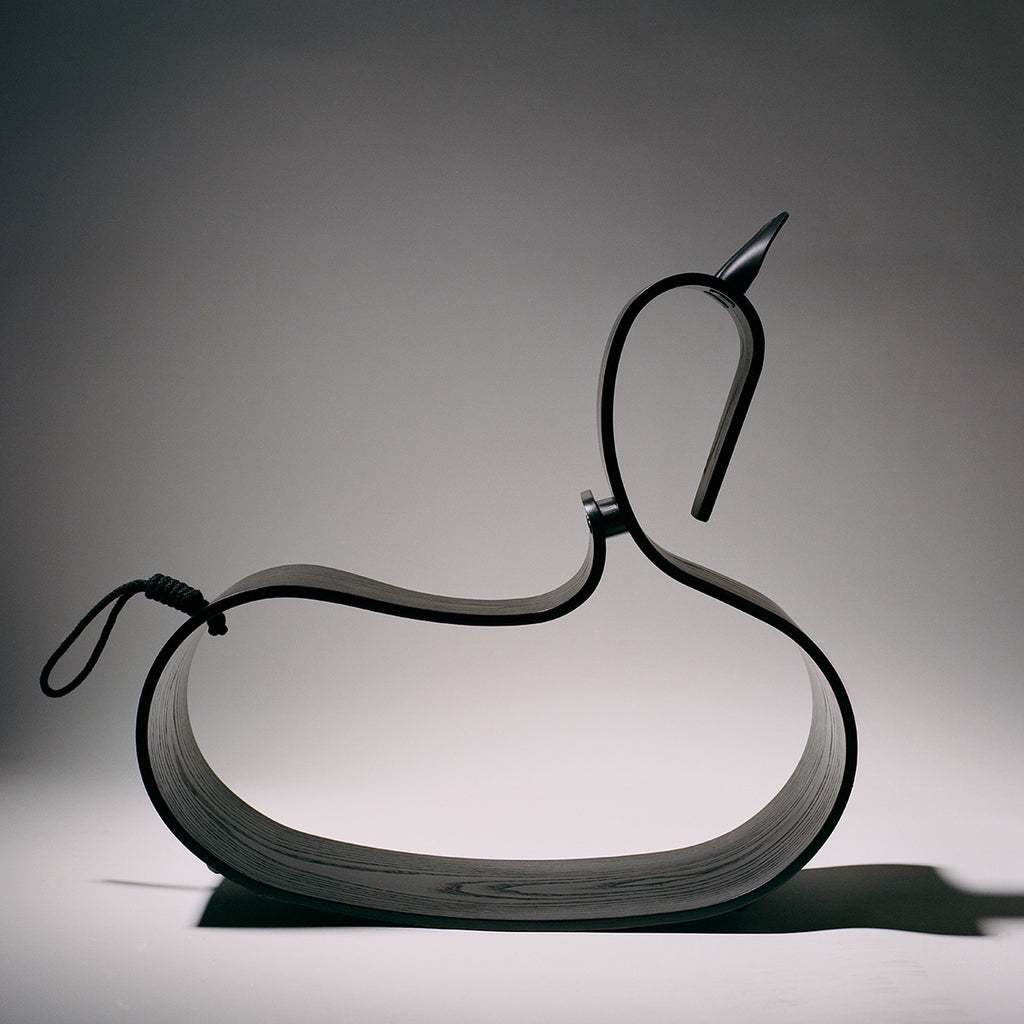 Goodee-Fritz Hansen-Rocking Horse - Couleur - Noir cendré