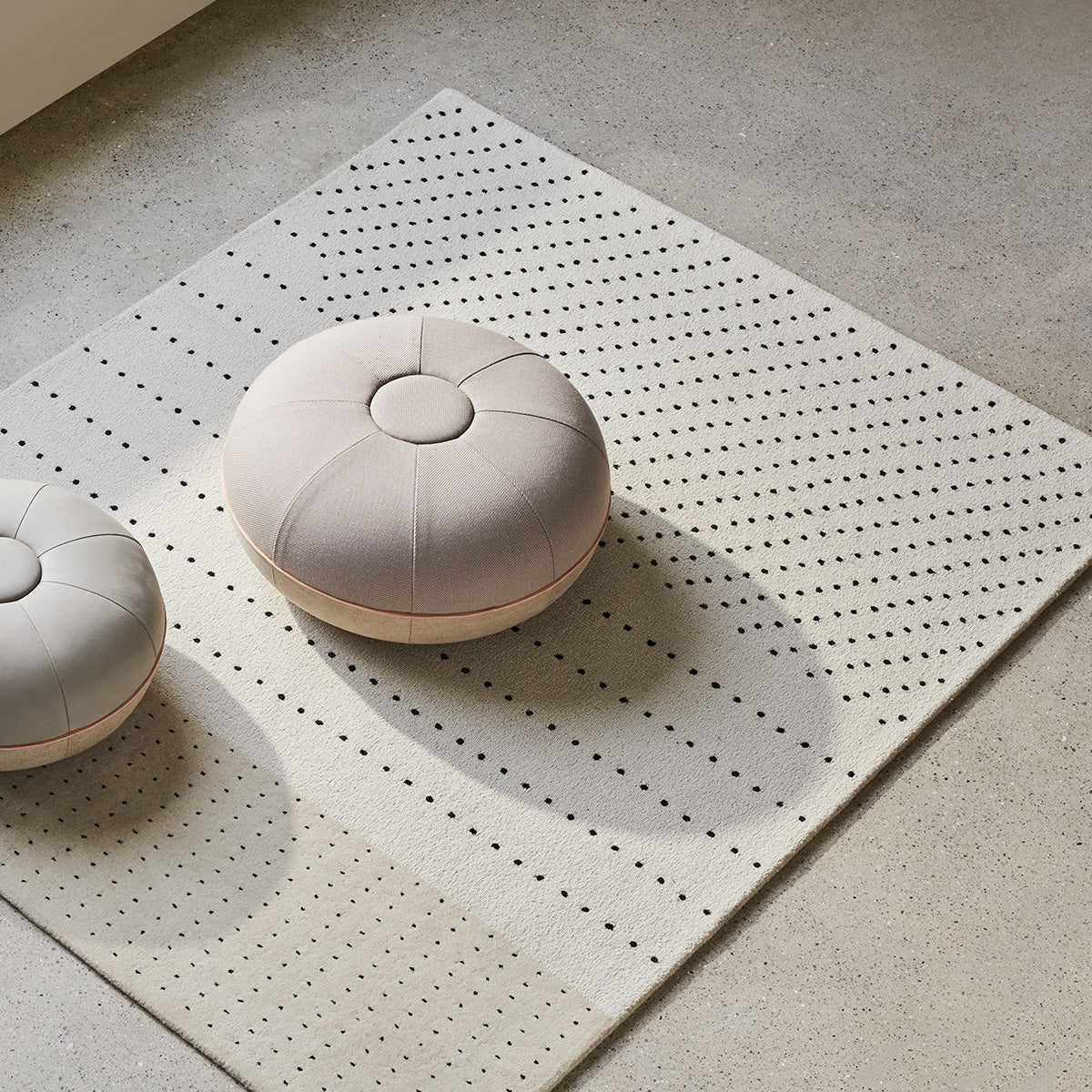 Goodee-Fritz Hansen Large Pouf - Color - Warm Sand