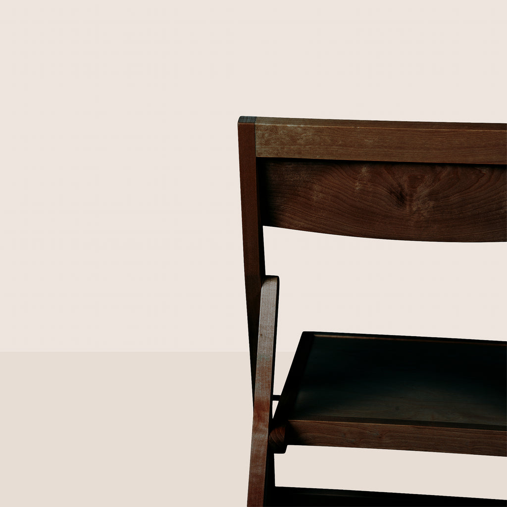 Goodee-Frama-Folding Flat Chair - Color - Dark Brown Birch