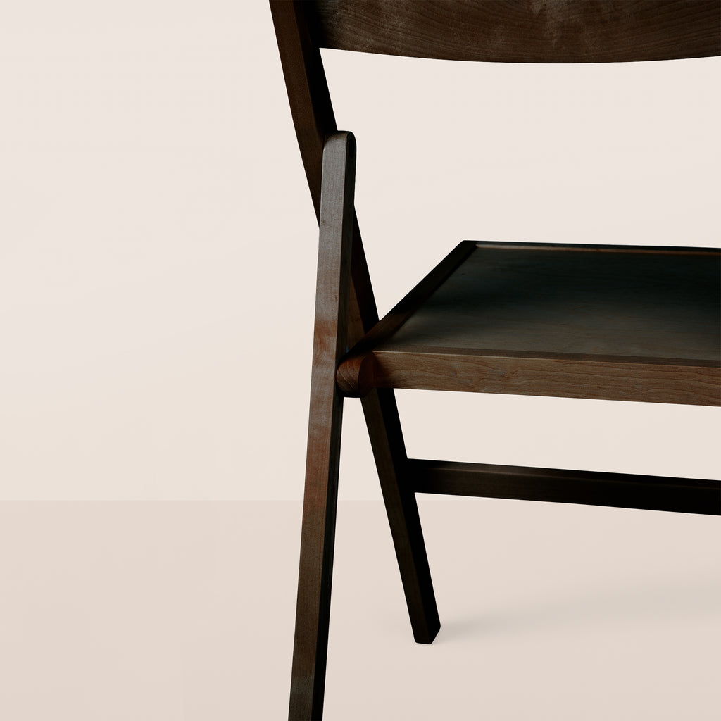 Goodee-Chaise plate pliante Frama - Couleur - Bouleau brun foncé