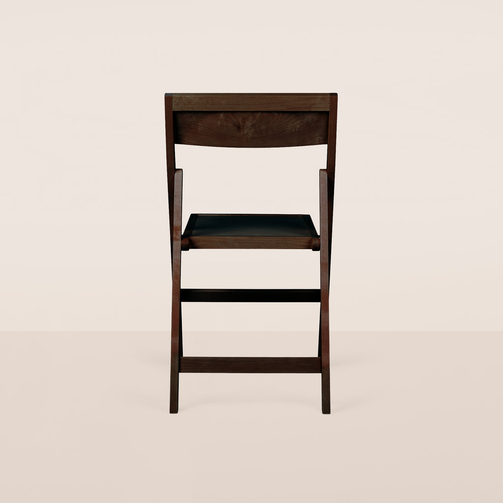 Goodee-Frama-Folding Flat Chair - Color - Dark Brown Birch