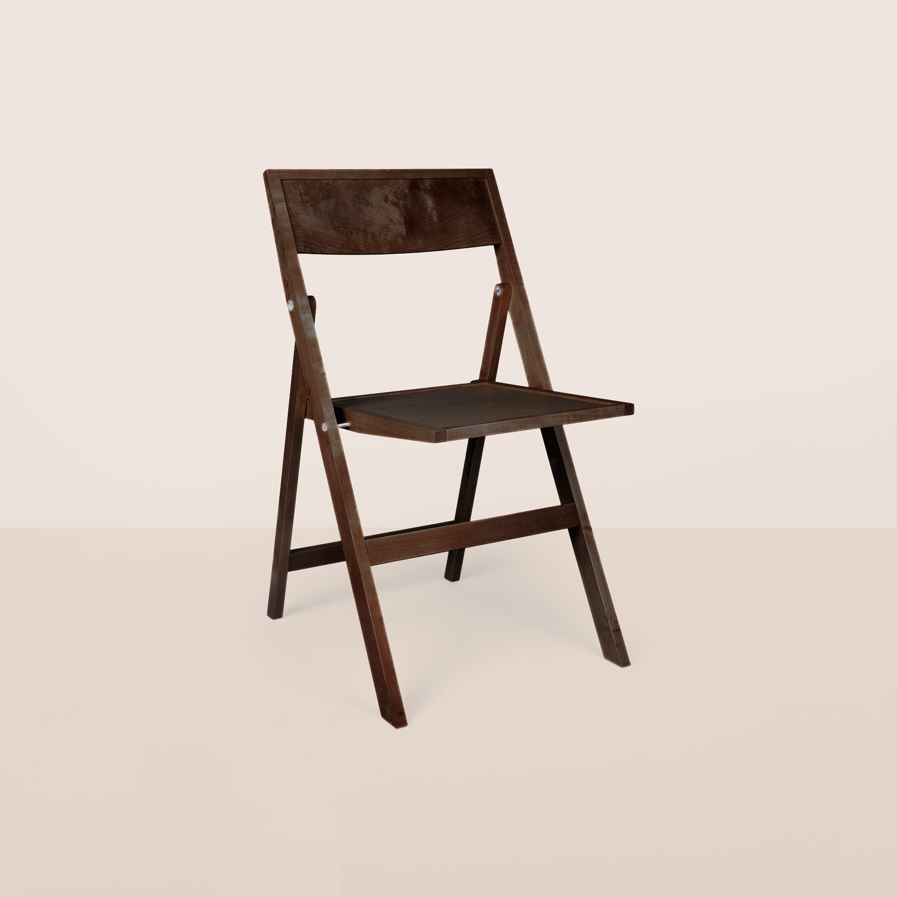Goodee-Frama-Folding Flat Chair - Color - Dark Brown Birch