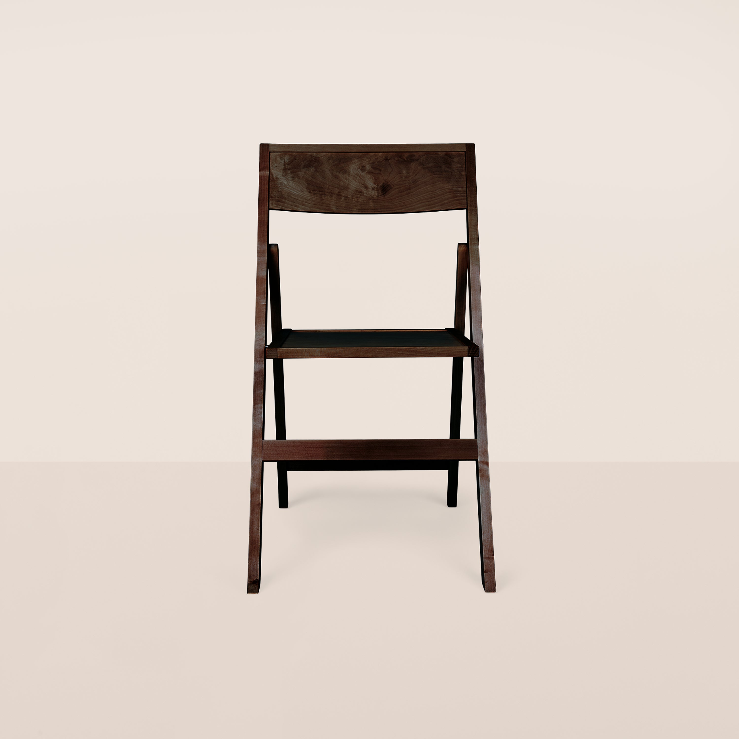 Goodee-Frama-Folding Flat Chair - Color - Dark Brown Birch