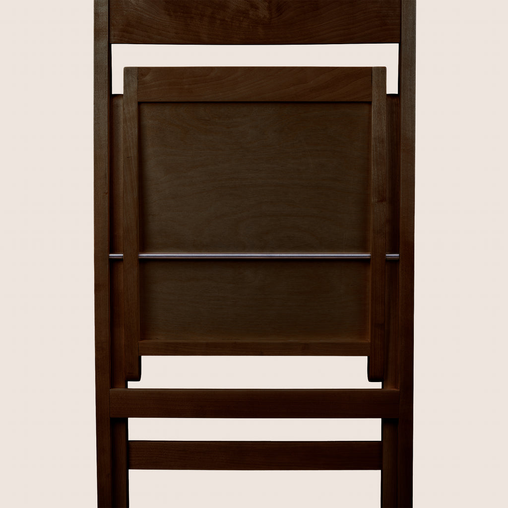 Goodee-Frama-Folding Flat Chair - Color - Dark Brown Birch