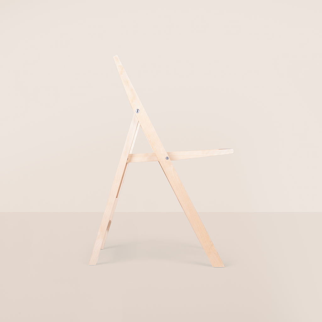 Goodee-Frama-Folding Flat Chair - Color - Natural Birch