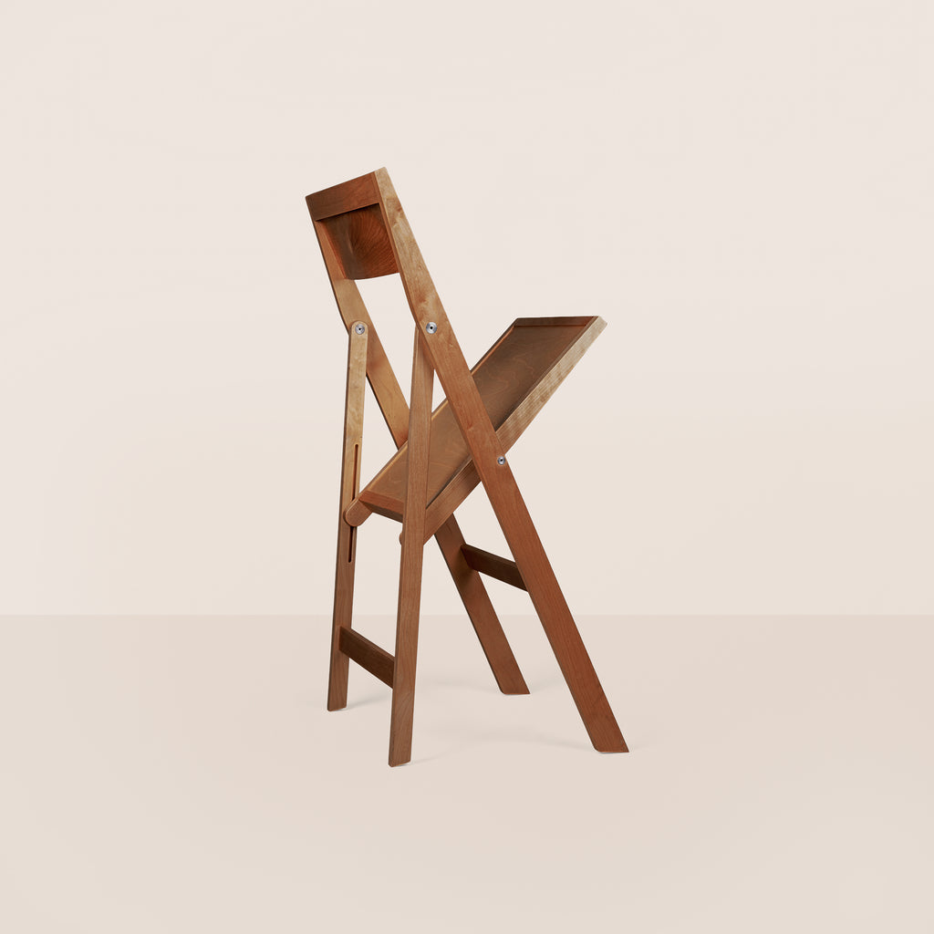 Goodee-Frama-Folding Flat Chair - Color - Warm Brown Birch