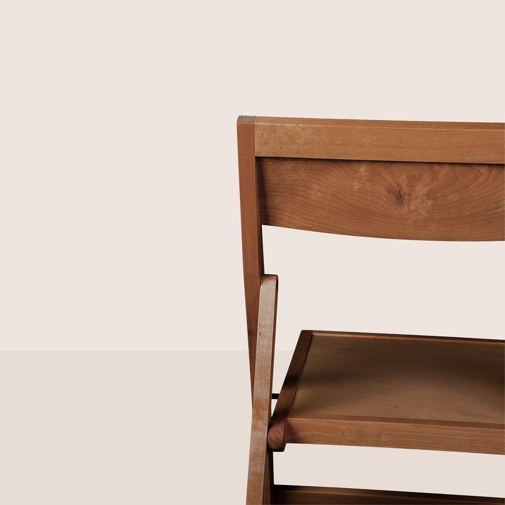 Goodee-Frama-Folding Flat Chair - Color - Warm Brown Birch