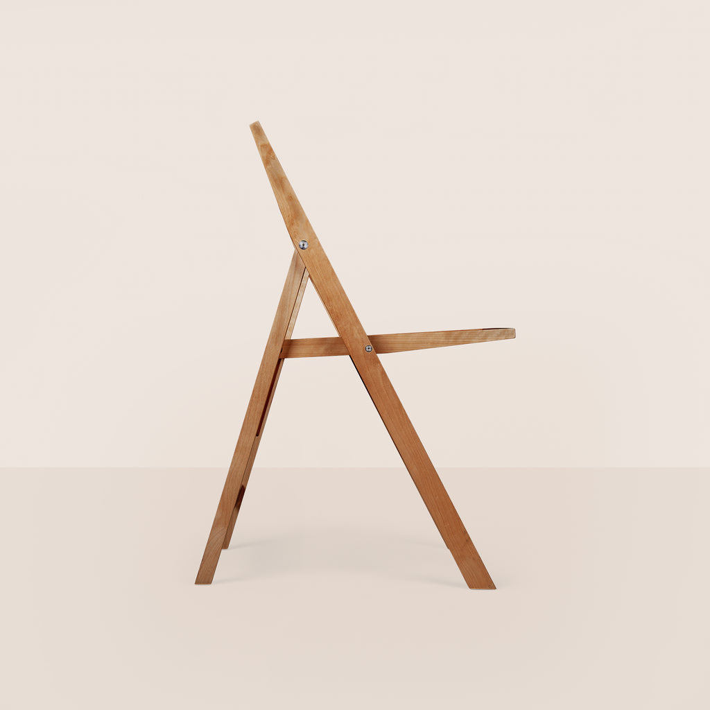 Goodee-Frama-Folding Flat Chair - Color - Warm Brown Birch