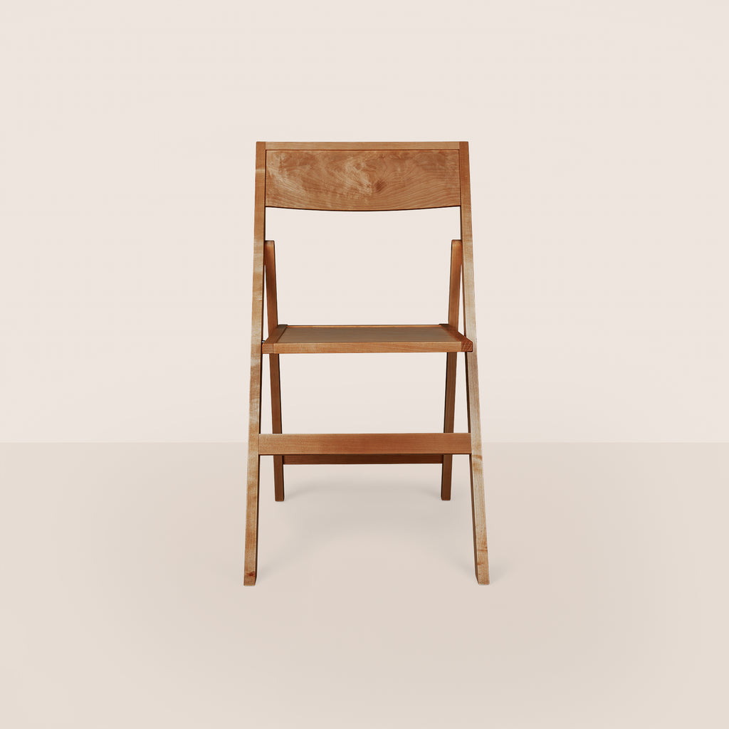 Goodee-Frama-Folding Flat Chair - Color - Warm Brown Birch