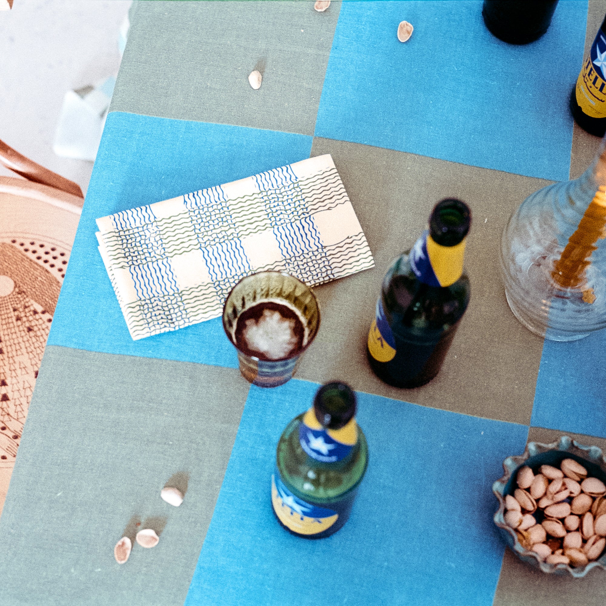 Goodee-ANŪT Cairo-Curly Napkin - Set of 2 - Color - Blue