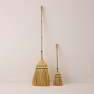 Goodee-Baan Boon-Bamboo Handle Broom - Natural & Olive - Bamboo Handle Kids Broom - Natural & Olive 