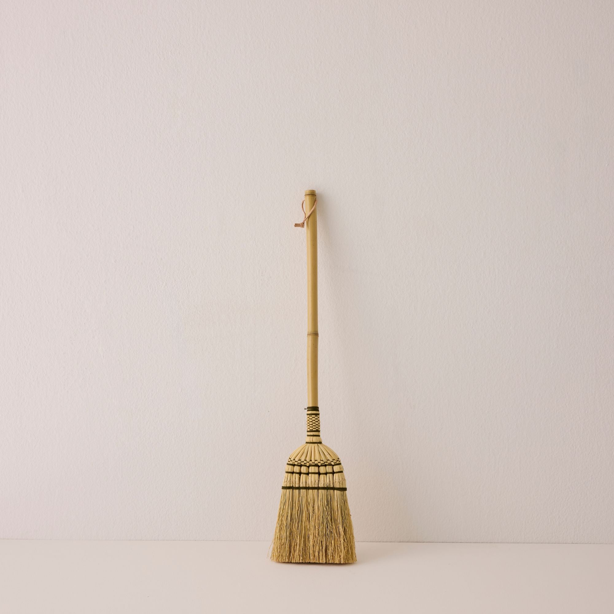 Goodee-Baan Boon-Bamboo Handle Kids Broom - Natural & Olive - Color - Natural & Olive