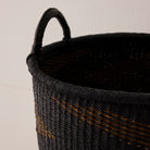 Goodee-Baba Tree-Medium Woven Short Basket - Color - Navy/Fig