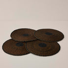 Goodee-Baba Tree-Round Placemats - Set of 4 - Color - Navy/Fig