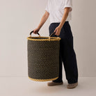 Goodee-Baba Tree-Tall Storage Basket - Exclusive - Color - Black/Natural