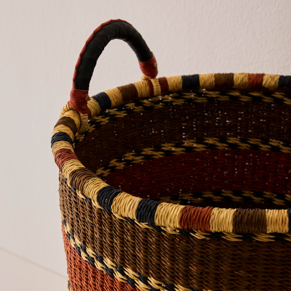 Goodee-Baba Tree-Tall Storage Basket - Exclusive - Color - Rust Stripe