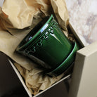 Goodee-Bergs Potter-Copenhagen Ø18 Planter & Saucer - Color - Emerald Glazed
