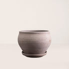 Goodee-Bergs Potter-Delphi Ø24 Low Planter & Saucer - Color - Raw Grey