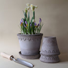 Goodee-Bergs Potter-Copenhagen Ø18 Planter & Saucer - Color - Raw Grey