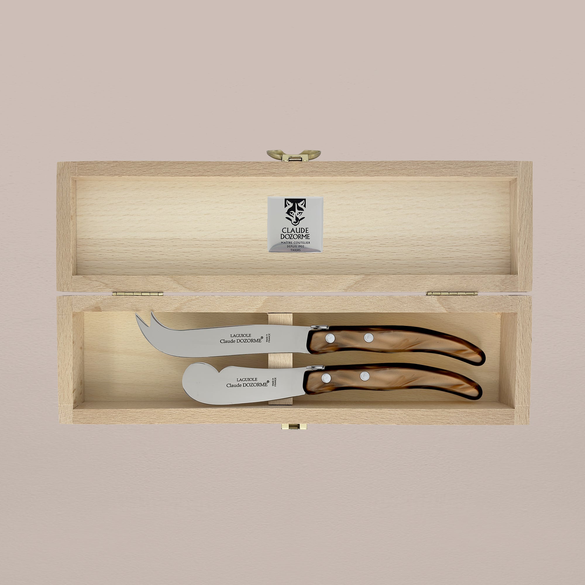 2-Piece Butter & Cheese Knife Set - Cappuccino – Goodee