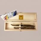 Goodee-Claude Dozorme-2-Piece Butter & Cheese Knife Set - Cappuccino - Color - Cappuccino